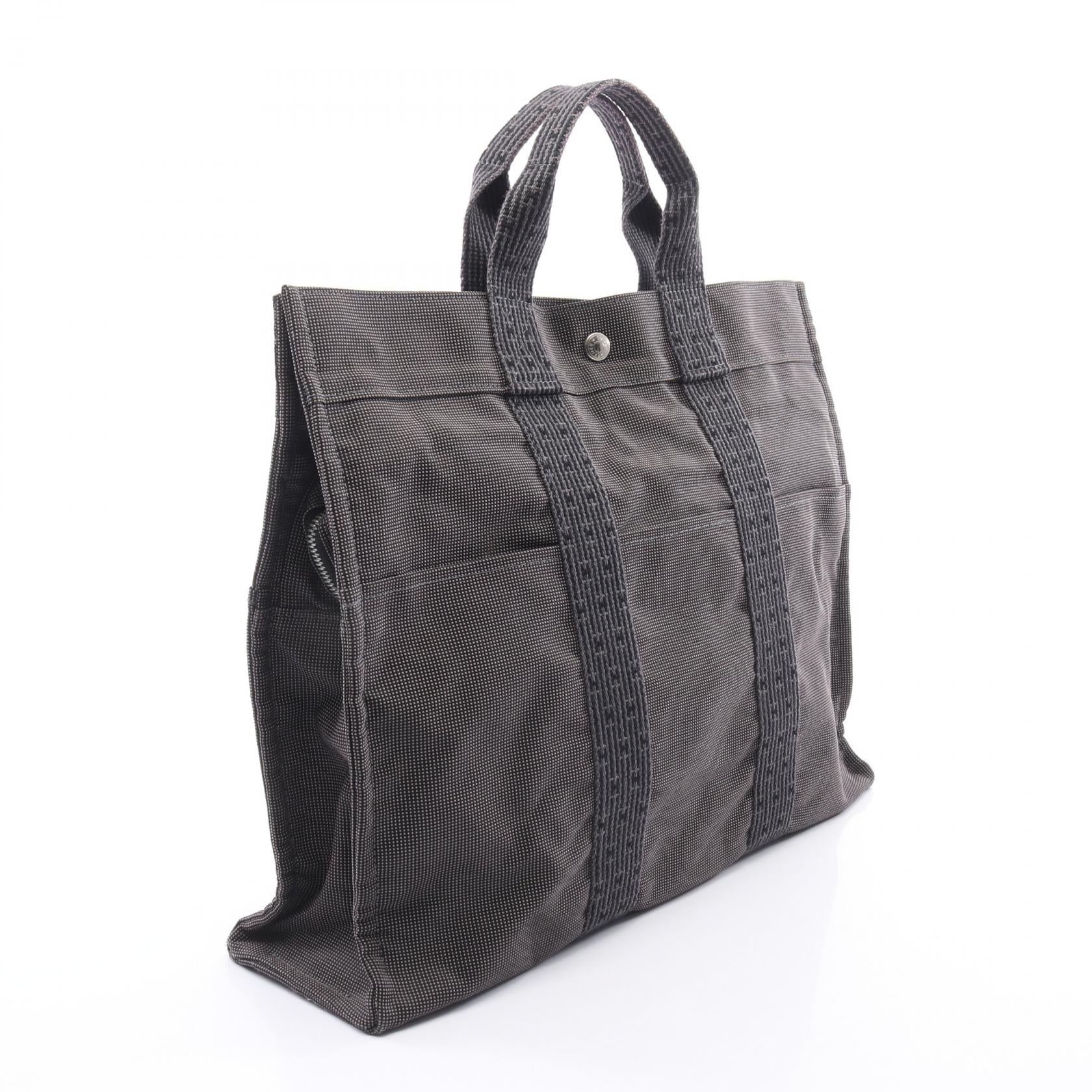 エルメス エールラインMM ナイロンキャンバス トートバッグ