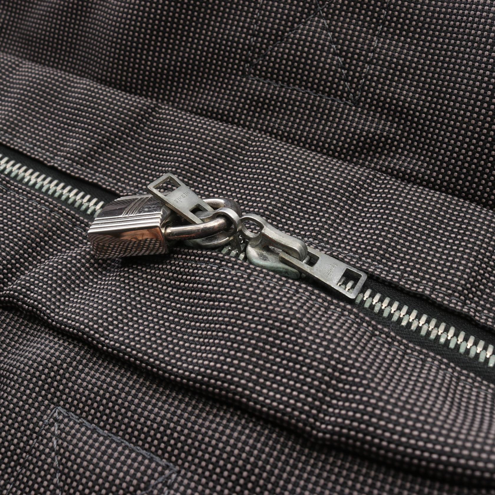 エルメス エールラインMM ナイロンキャンバス トートバッグ
