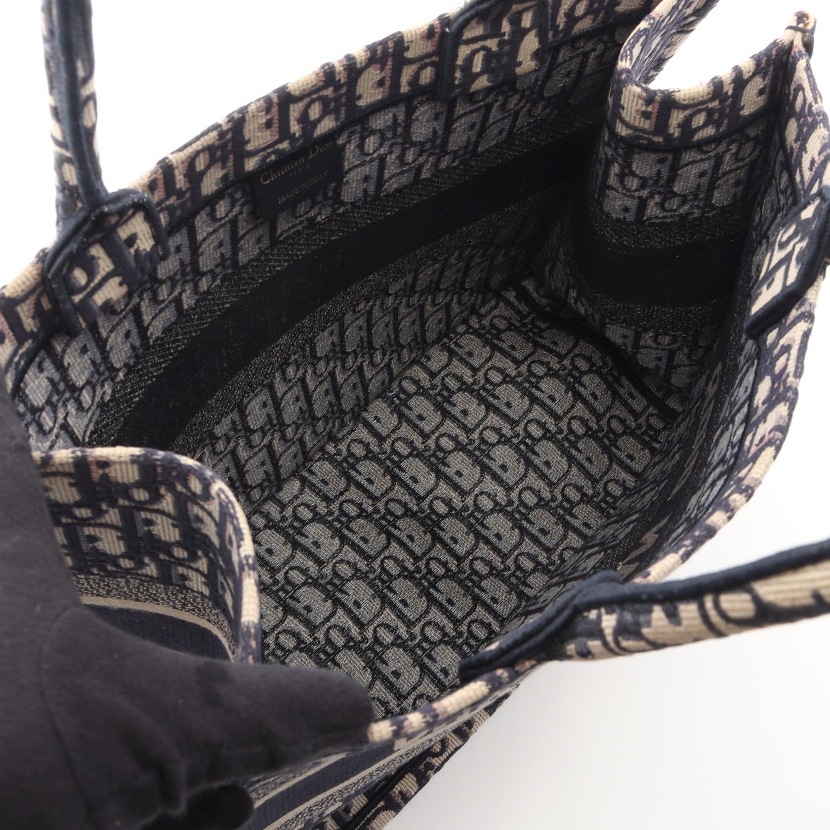クリスチャンディオール BOOK TOTE オブリーク キャンバス トートバッグ