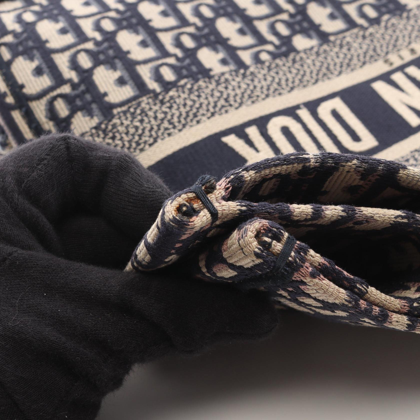 クリスチャンディオール BOOK TOTE オブリーク キャンバス トートバッグ