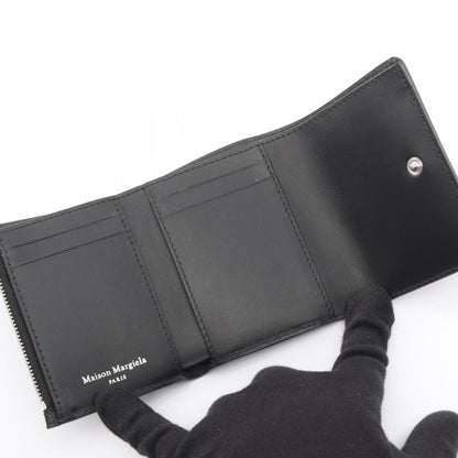 メゾンマルジェラ 4ステッチ レザー三つ折り財布