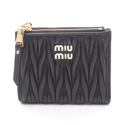 ミュウミュウ MATELASSE MIU レザー二つ折り財布