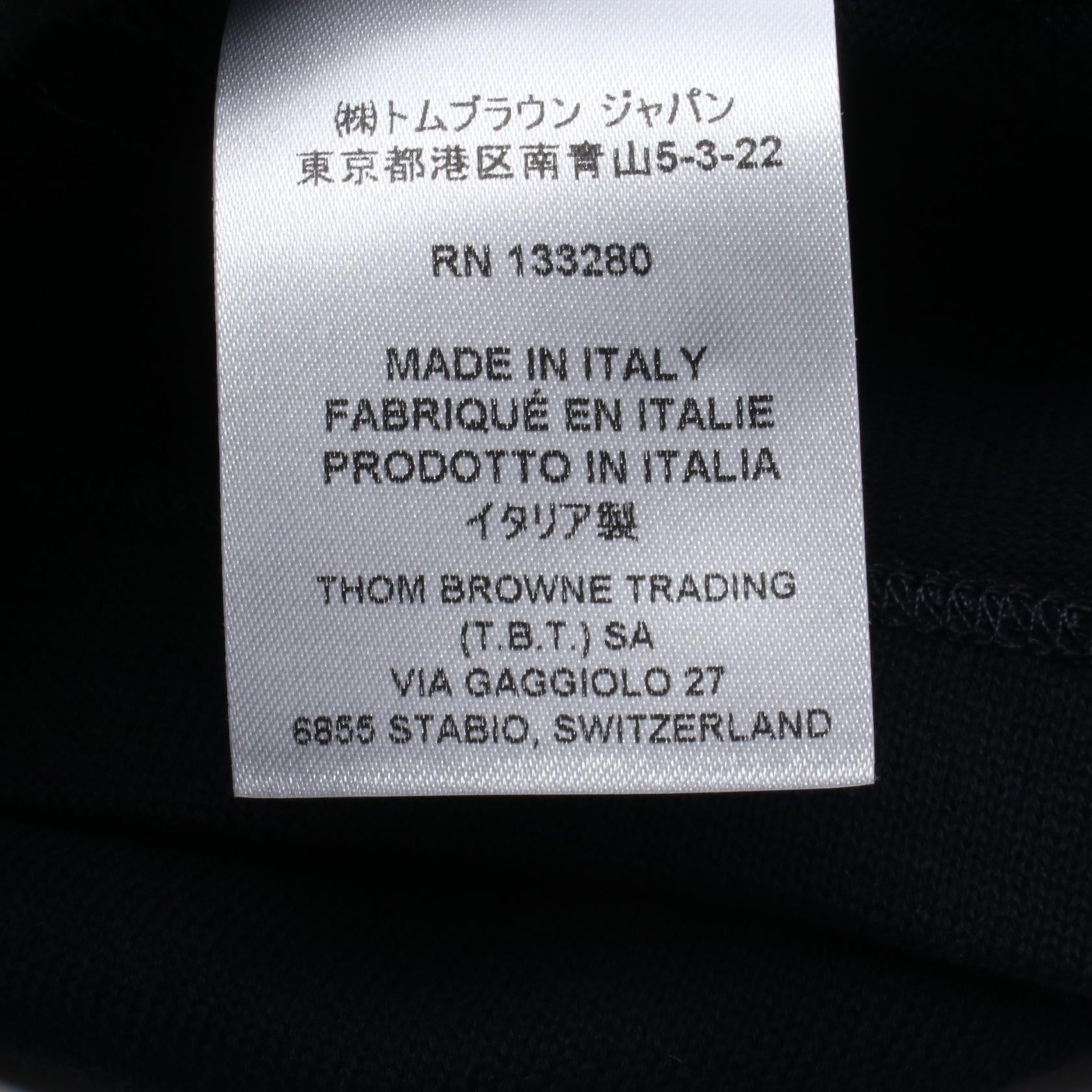 トムブラウン コットン半袖Tシャツ