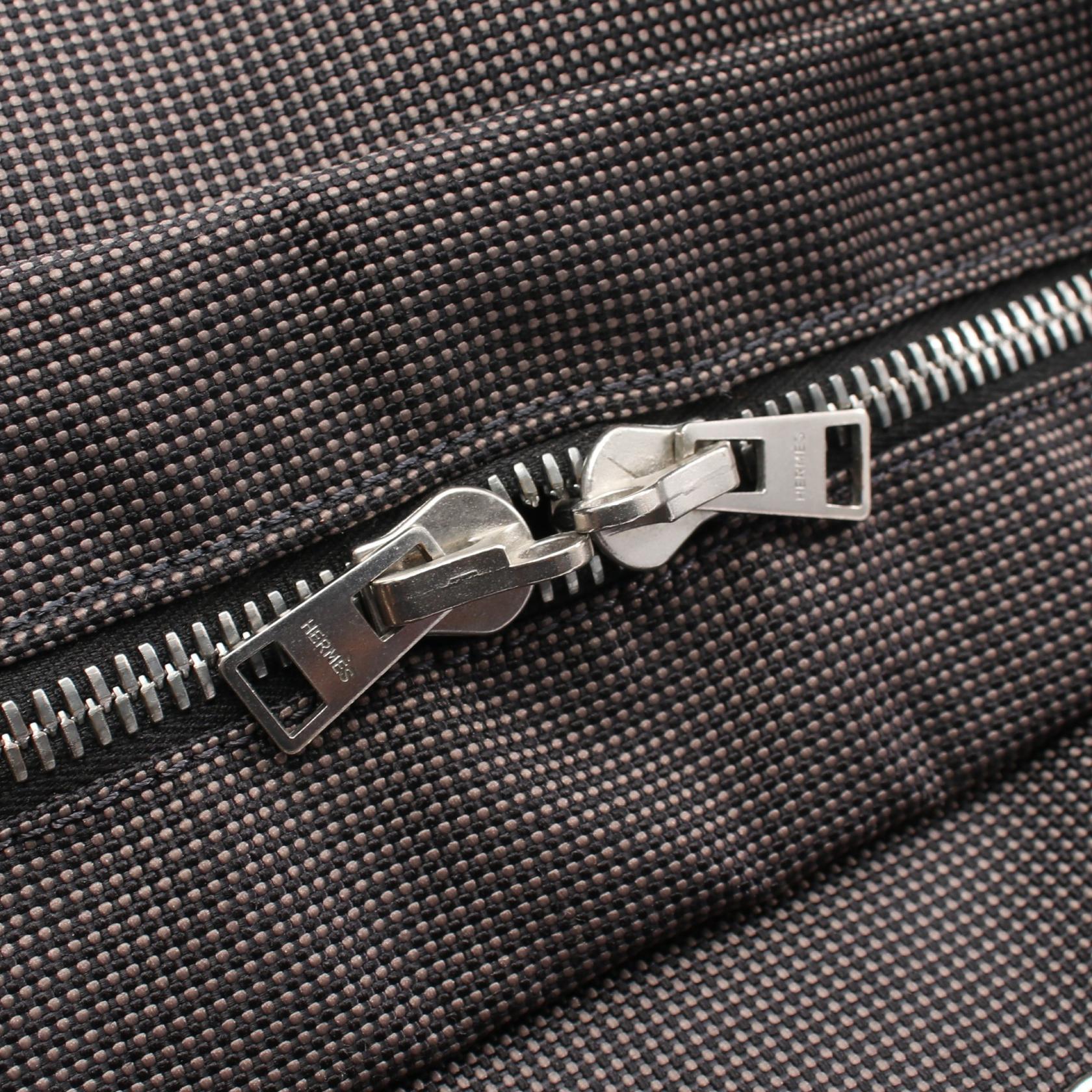 エルメス エールラインMM ナイロンキャンバス トートバッグ