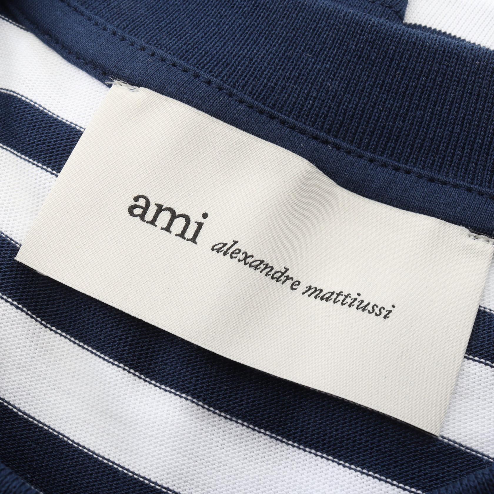 アミ ボクシーフィット コットン 半袖Tシャツ