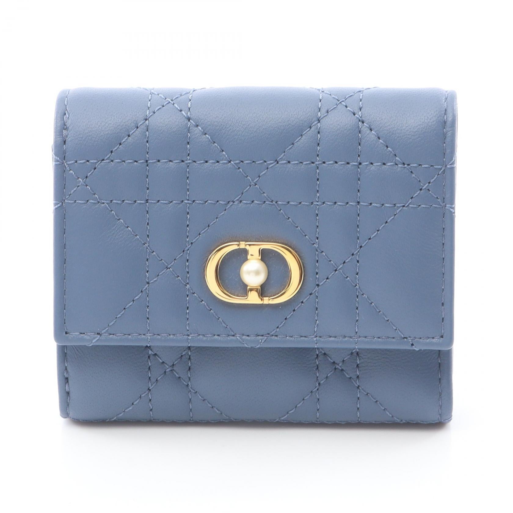 ディオール Dior Jolie Hibiscus レザー三つ折り財布