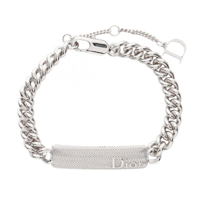 ディオール Guilloche Chain Link Bracelet ステンレススチール ブレスレット