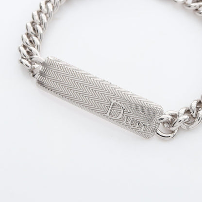 ディオール Guilloche Chain Link Bracelet ステンレススチール ブレスレット