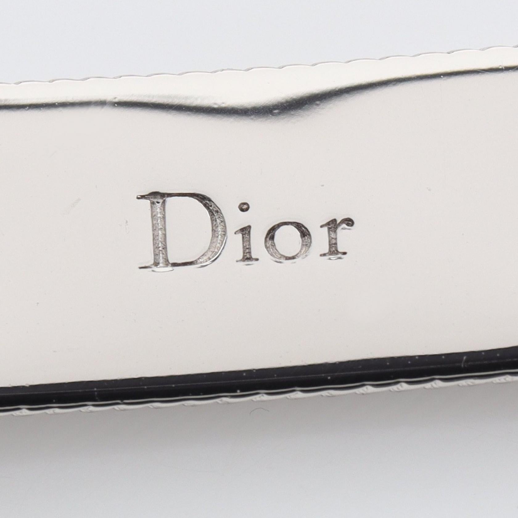 ディオール Guilloche Chain Link Bracelet ステンレススチール ブレスレット