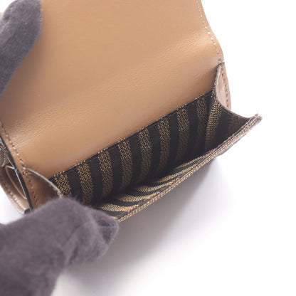 フェンディ バゲット キャンバス三つ折り財布