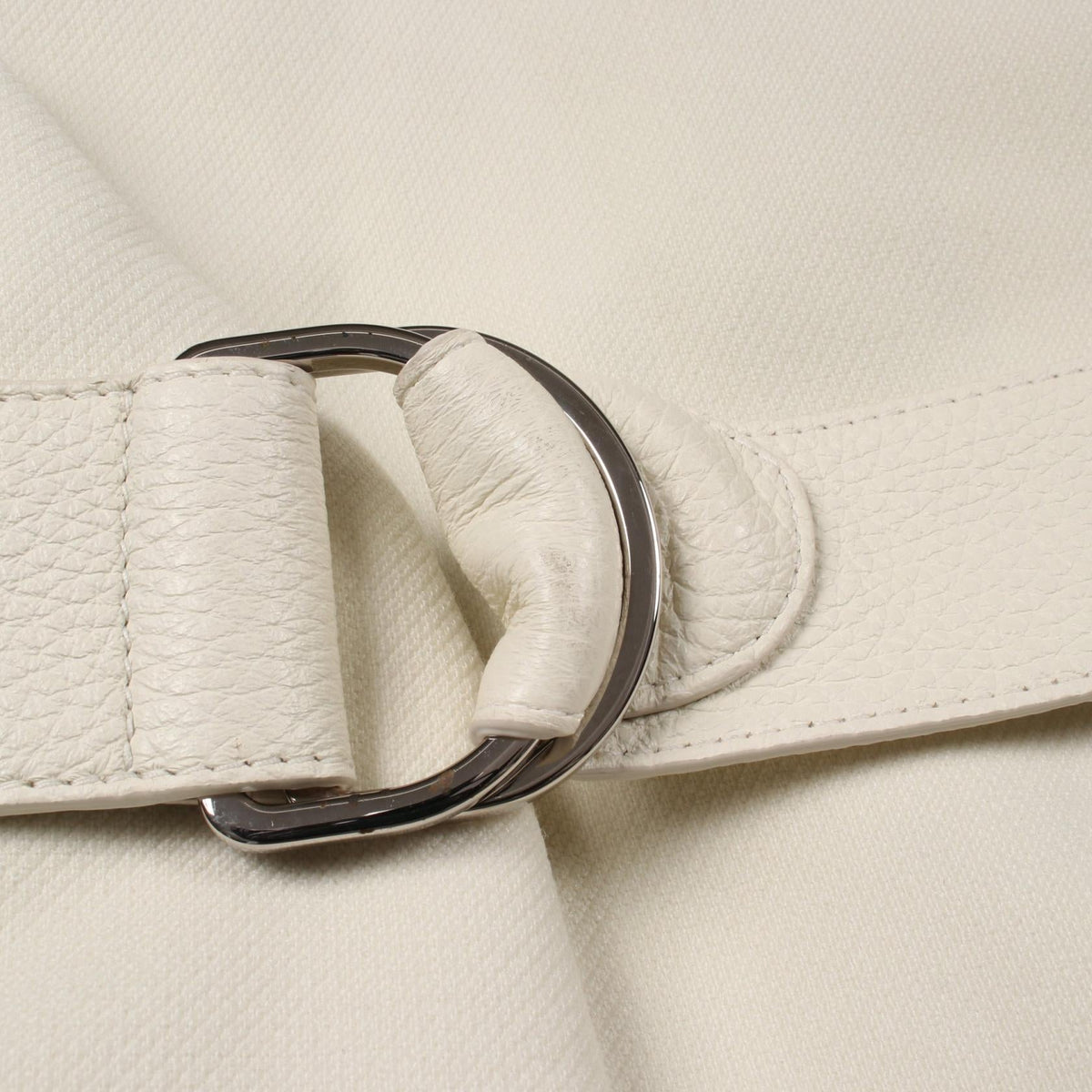エルメス ニット切替 レザーコート