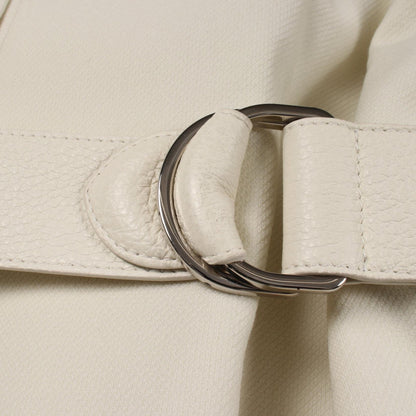 エルメス ニット切替 レザーコート