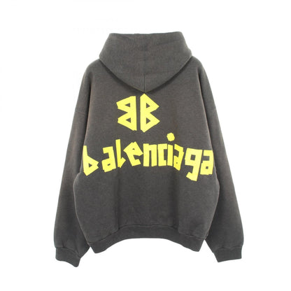 バレンシアガ TAPE TYPE RIPPED POCKET HOODIE コットンパーカー