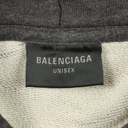 バレンシアガ TAPE TYPE RIPPED POCKET HOODIE コットンパーカー