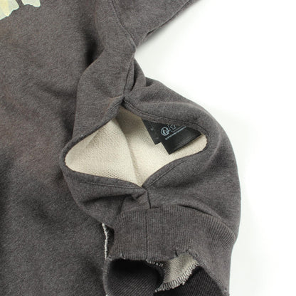 バレンシアガ TAPE TYPE RIPPED POCKET HOODIE コットンパーカー