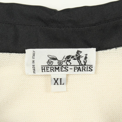 エルメス BRIDES de GALA シルク コットン ポロシャツ XL