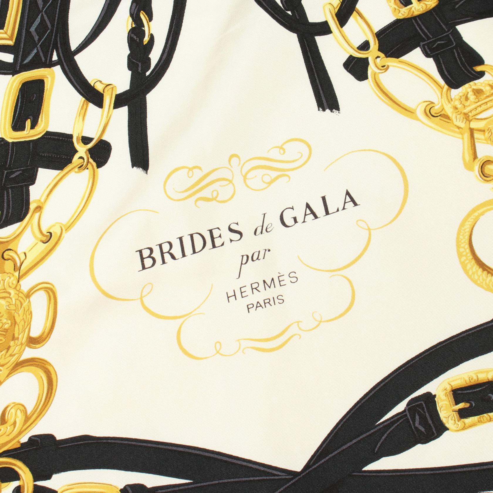 エルメス BRIDES de GALA シルク コットン ポロシャツ XL