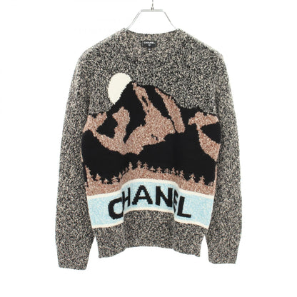 シャネル ロゴ カシミヤ ウールニット
