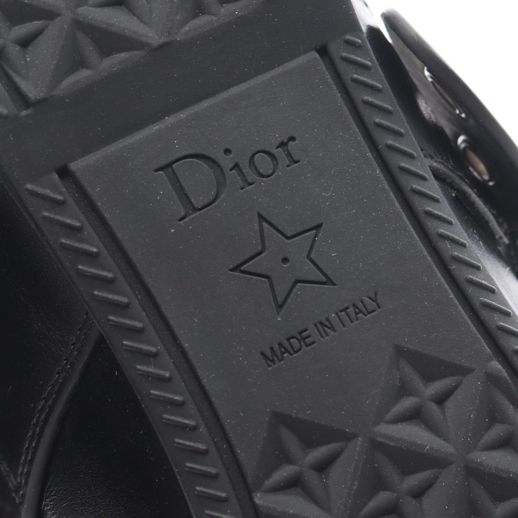 ディオール Dior Punk レザーバレリーナシューズ