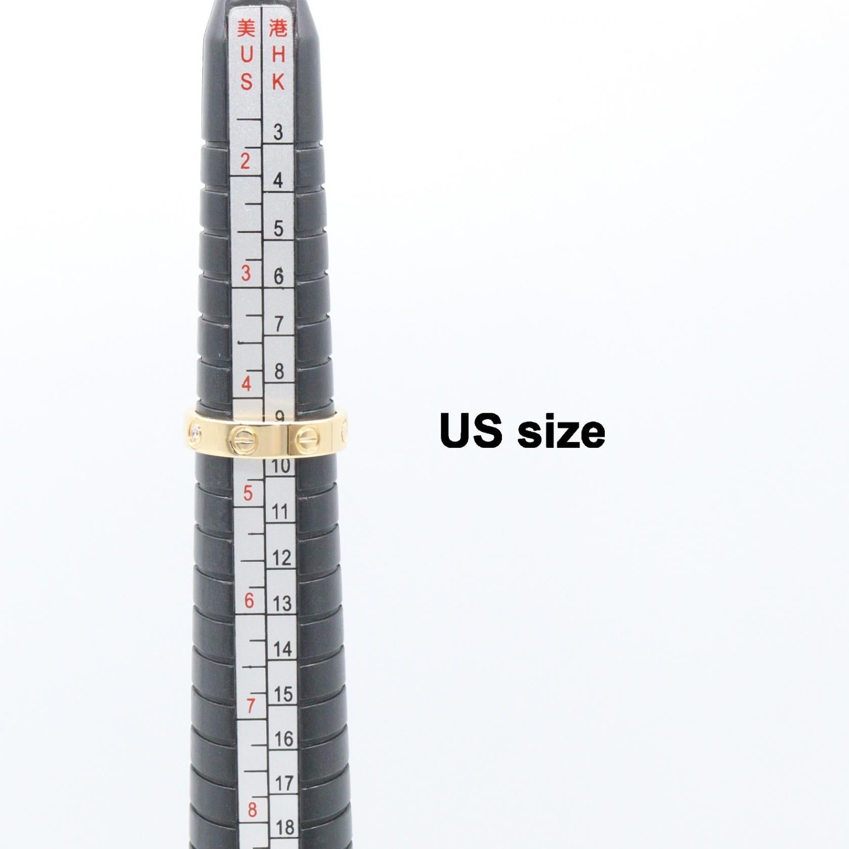 カルティエ ミニラブ Au750 リング 7.5号