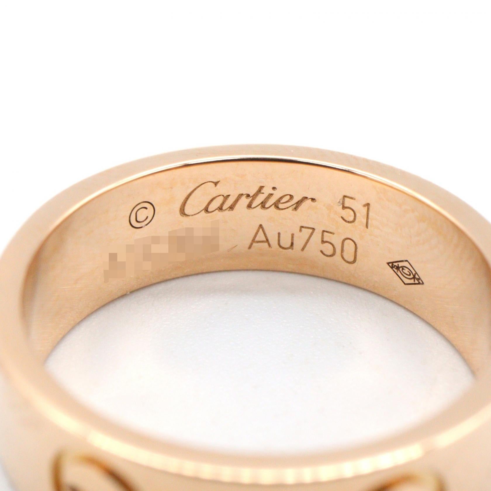 カルティエ ラブ Au750ピンクゴールド リング 51号