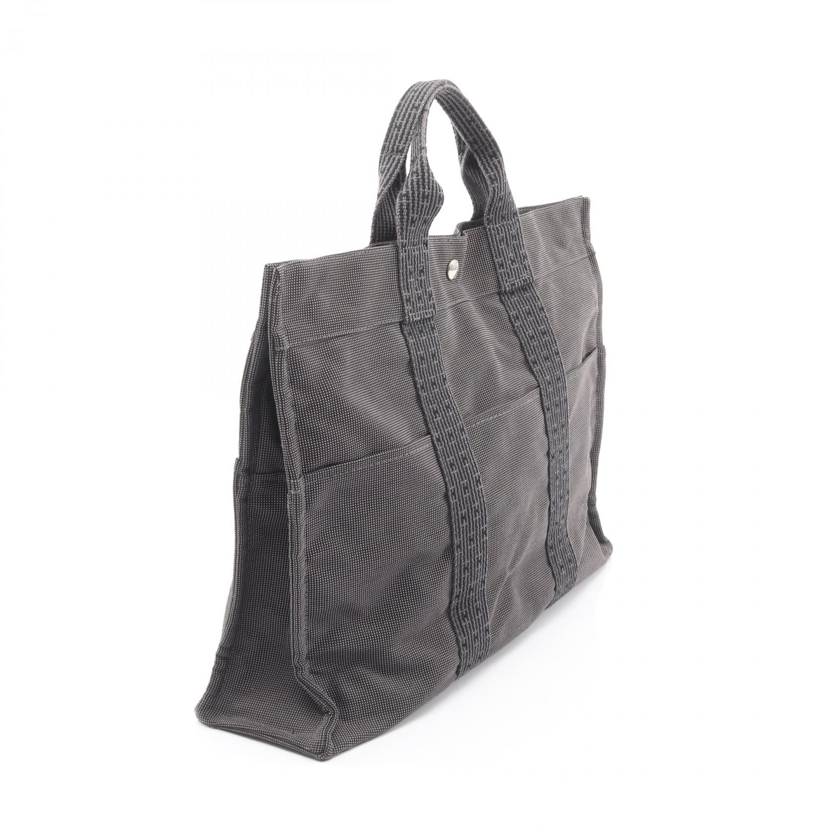 エルメス エールラインMM ナイロンキャンバス トートバッグ
