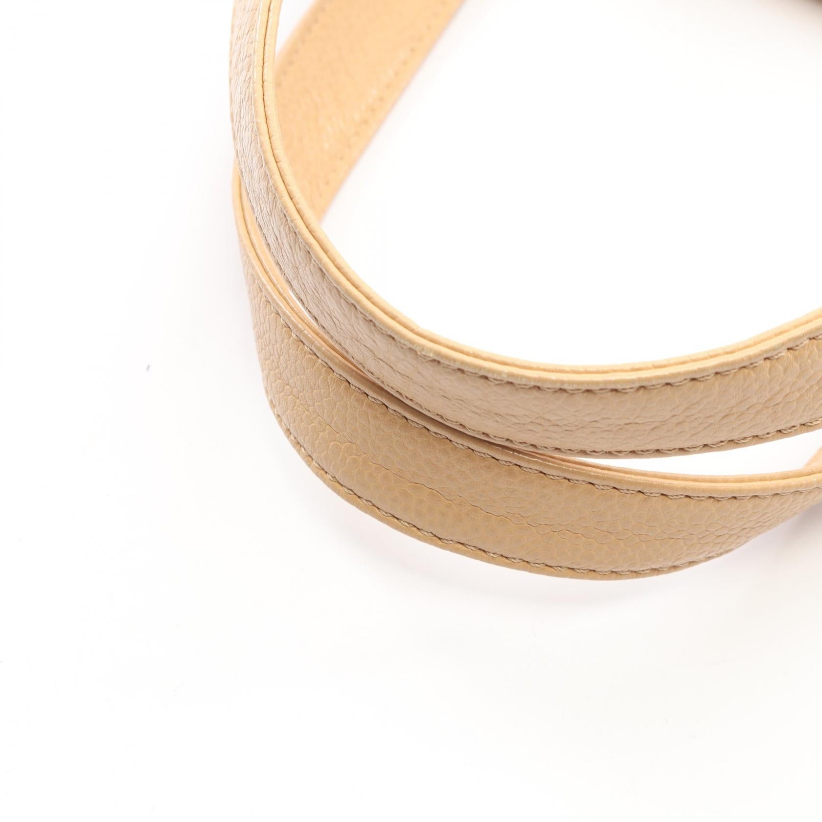 シャネル ロゴ キャビアスキン ハンドバッグ