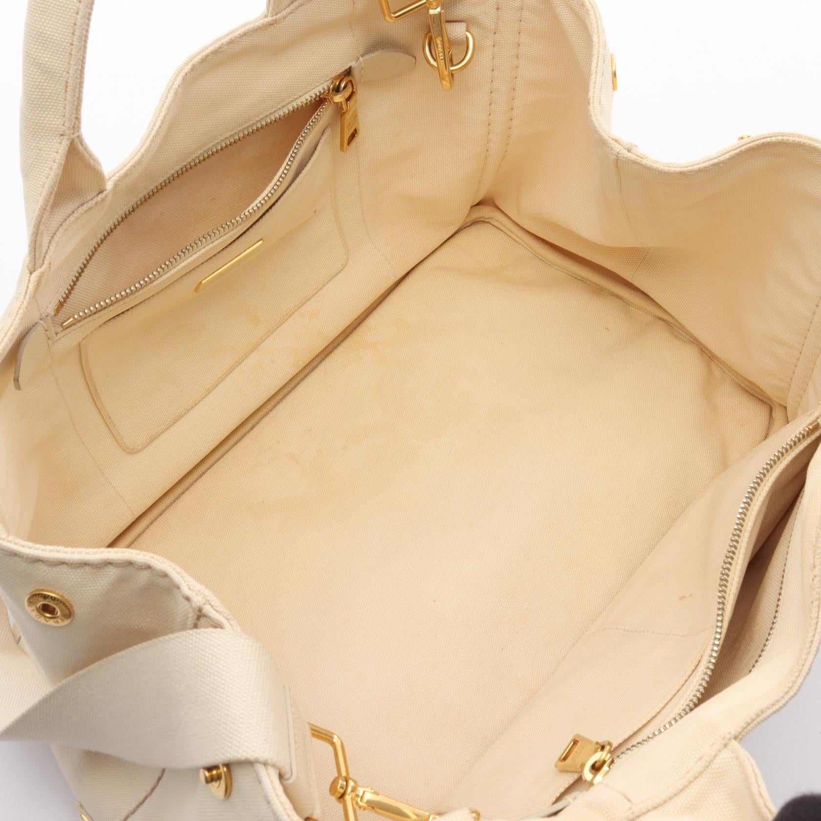プラダ CANAPA STAMPATA キャンバス2wayトートバッグ