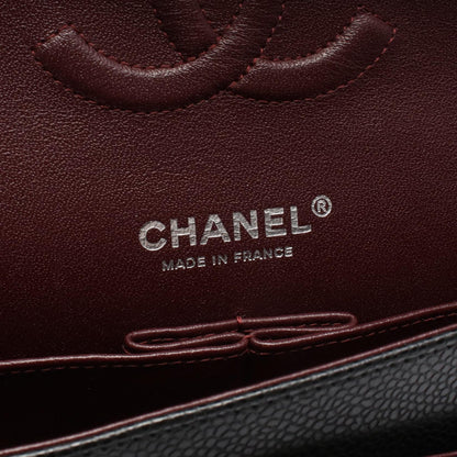 シャネル マトラッセ キャビアスキン ダブルフラップ ショルダーバッグ