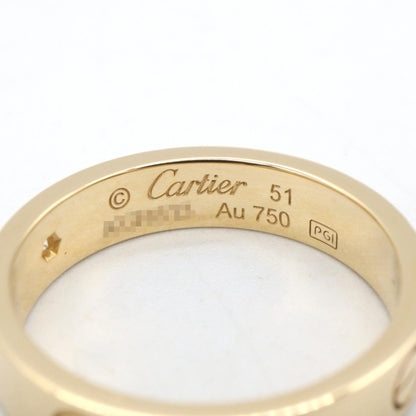 カルティエ ミニラブリング Au750 ダイヤモンド リング 10号
