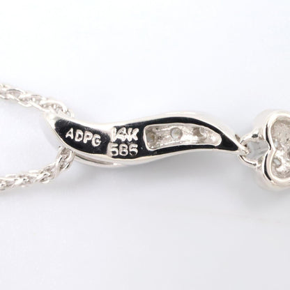 ジュエリー K14WG パール ダイヤモンド ネックレス