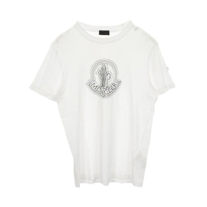 モンクレール ロゴ コットン半袖Tシャツ