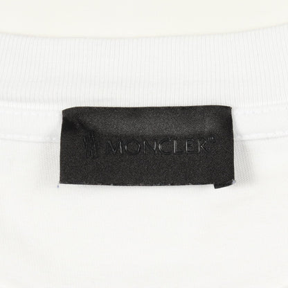 モンクレール ロゴ コットン半袖Tシャツ