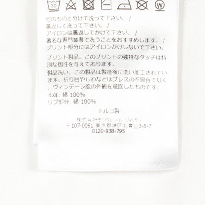 モンクレール ロゴ コットン半袖Tシャツ
