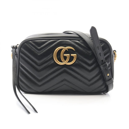 グッチ GGマーモント レザーショルダーバッグ