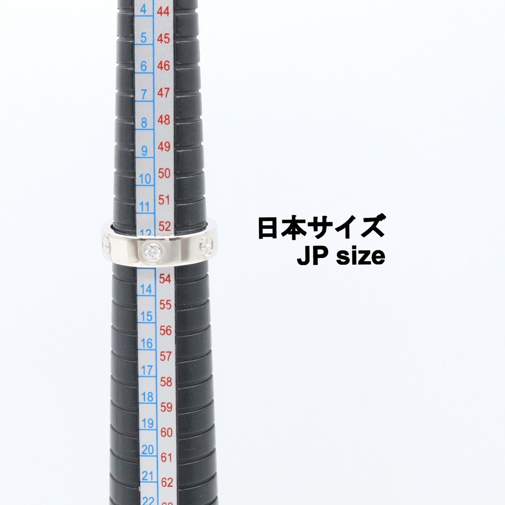 カルティエ ラブ K18WG ダイヤモンド リング 53号