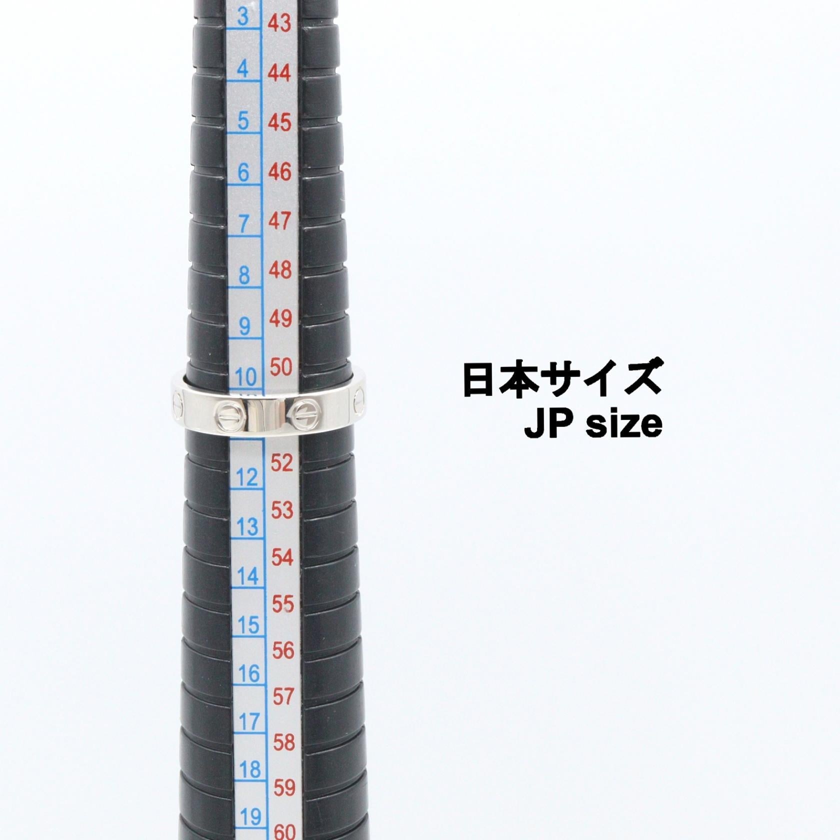 カルティエ ミニラブリング K18WG ダイヤモンド リング 10.5号