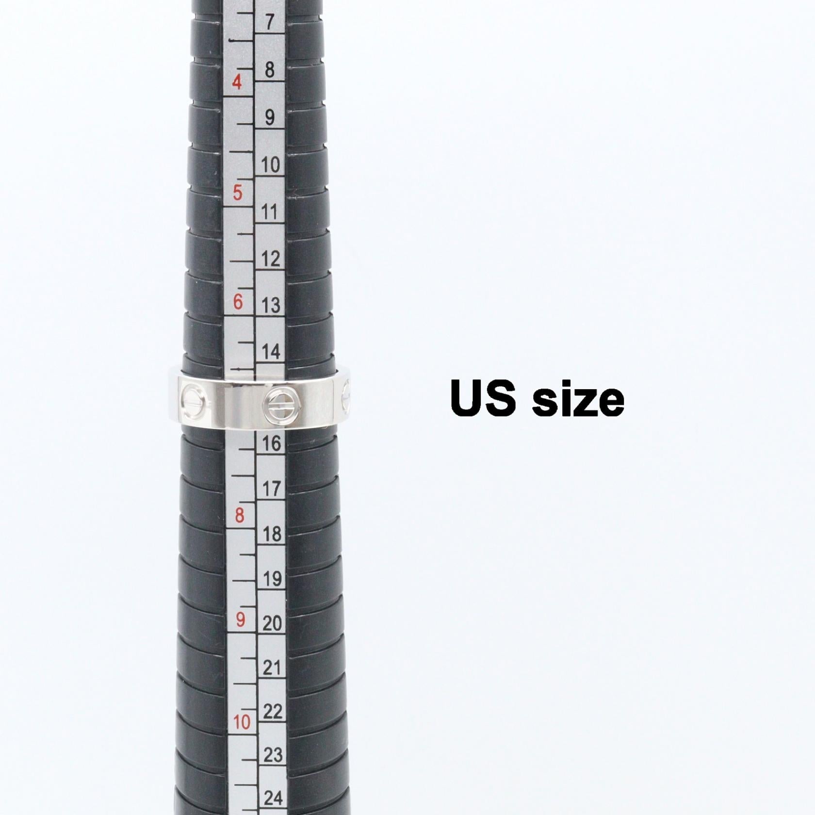 カルティエ ラブ Au750ホワイトゴールド リング 55号
