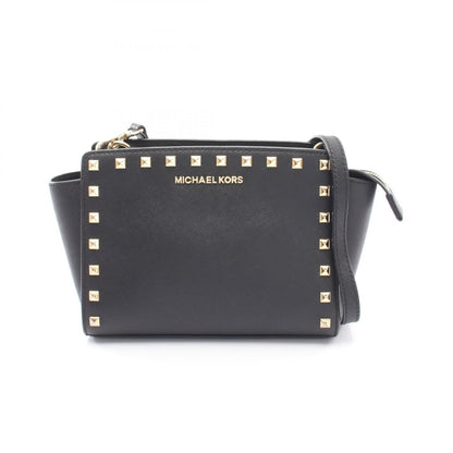マイケルコース SELMA SUTUDDED MEDIUM MESSENGER レザーショルダーバッグ