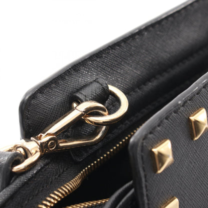 マイケルコース SELMA SUTUDDED MEDIUM MESSENGER レザーショルダーバッグ