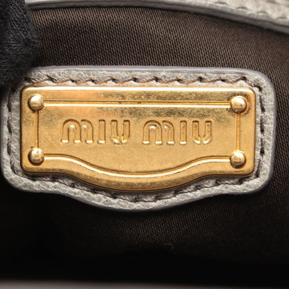 ミュウミュウ NAPPA CHARM レザー2wayハンドバッグ