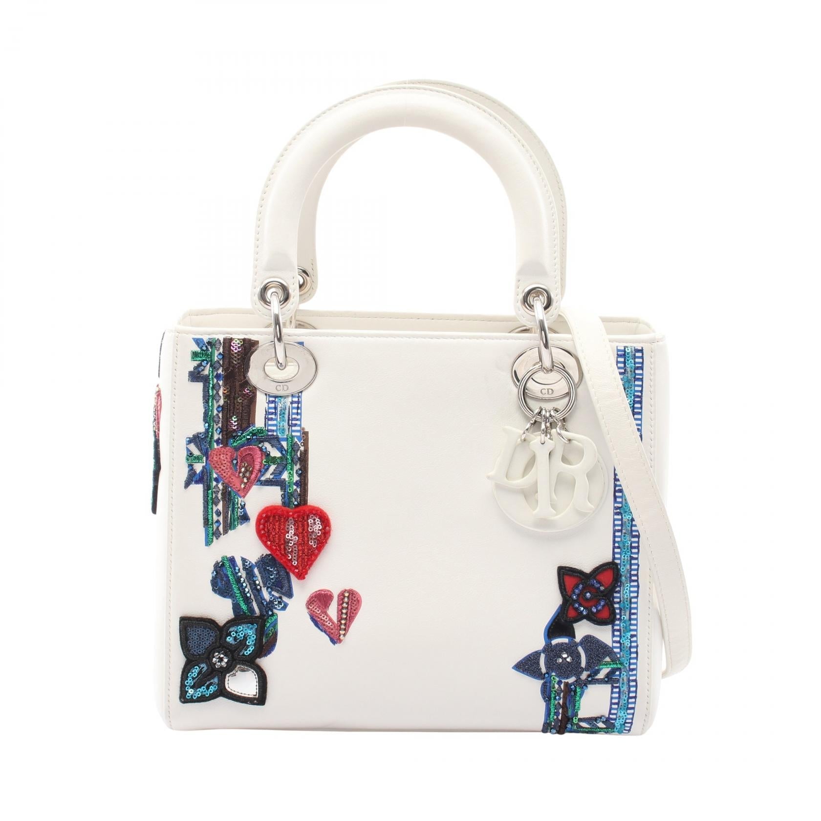 ディオール LADY DIOR レザー2wayハンドバッグ