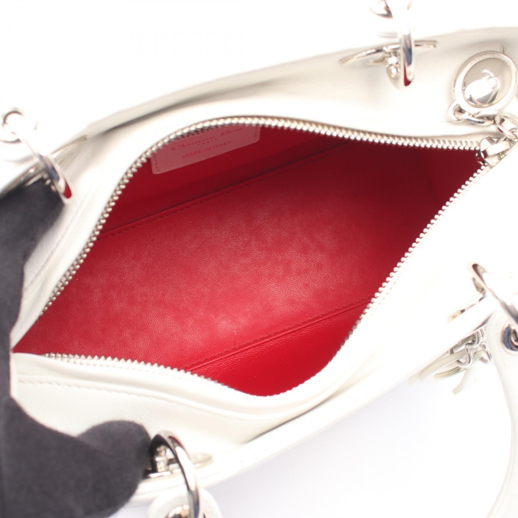 ディオール LADY DIOR レザー2wayハンドバッグ