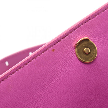 バレンシアガ MONOGRAM SHIFT WALLET ON STRAP キャンバス レザー ショルダーバッグ