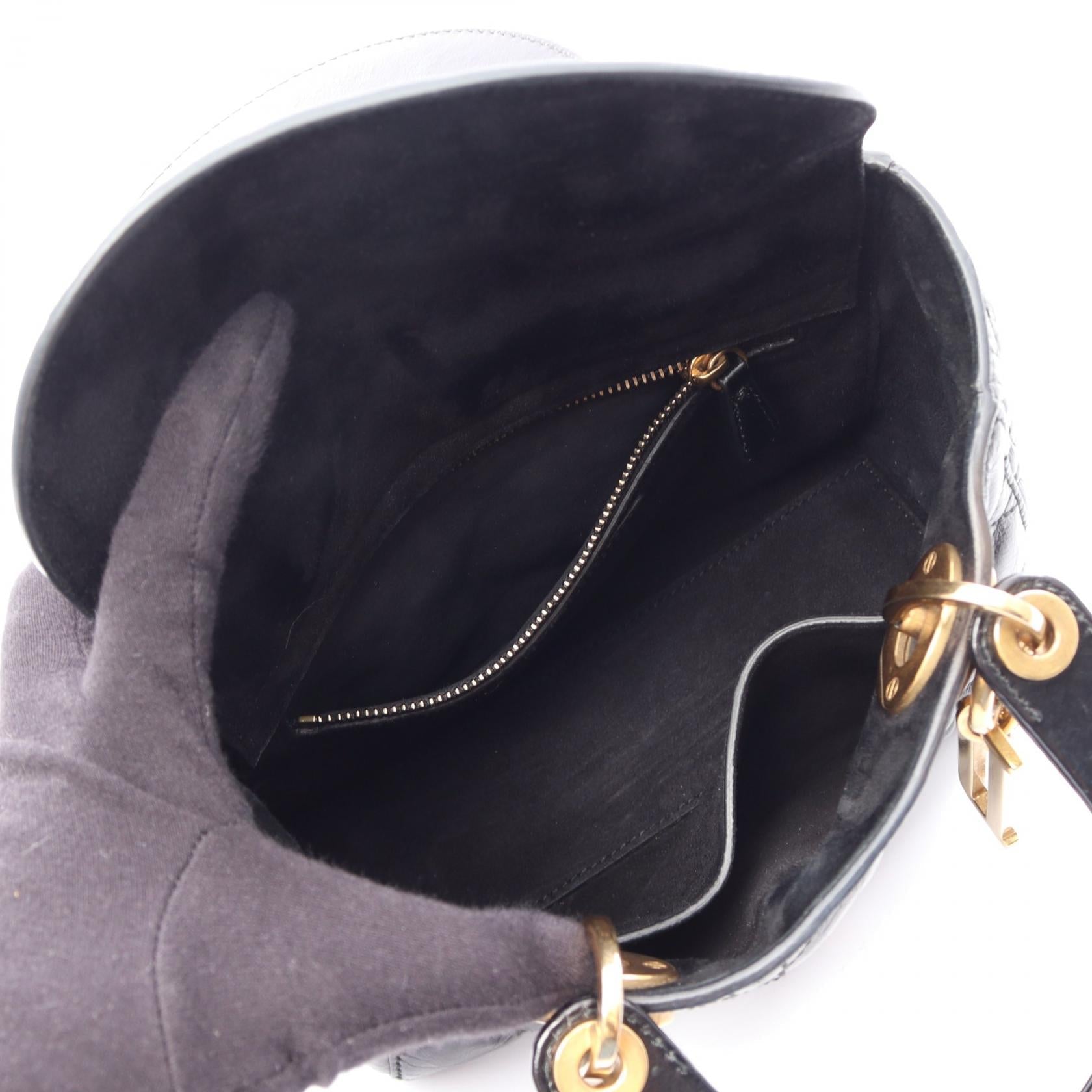 ディオール LADY DIOR MY ABCDIOR レザー 2wayハンドバッグ
