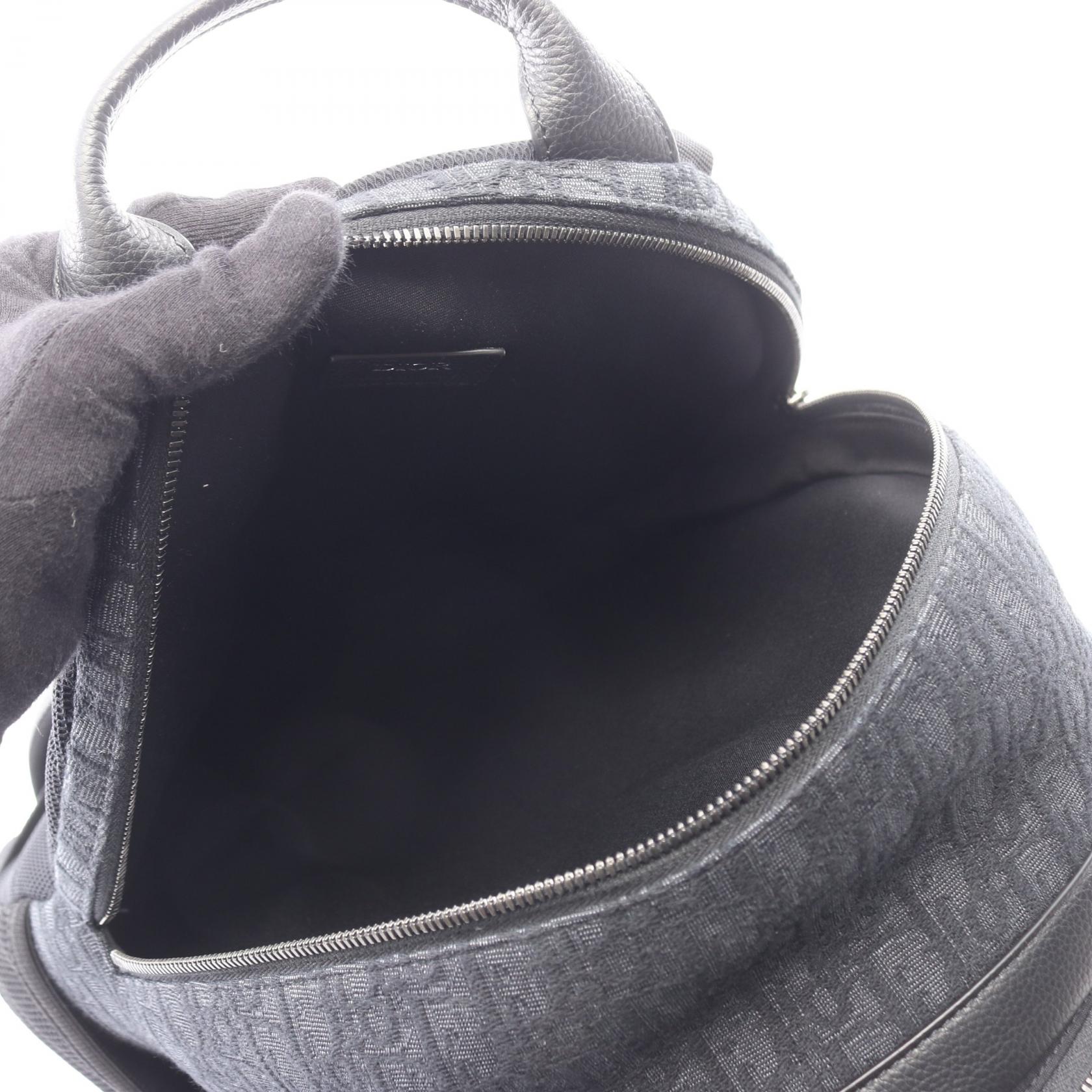 ディオール DIOR 8 オブリーク キャンバス レザー バックパック