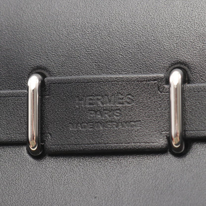 エルメス エールバッグジップミニ トワルアッシュ ヴァッシュハンター ショルダーバッグ