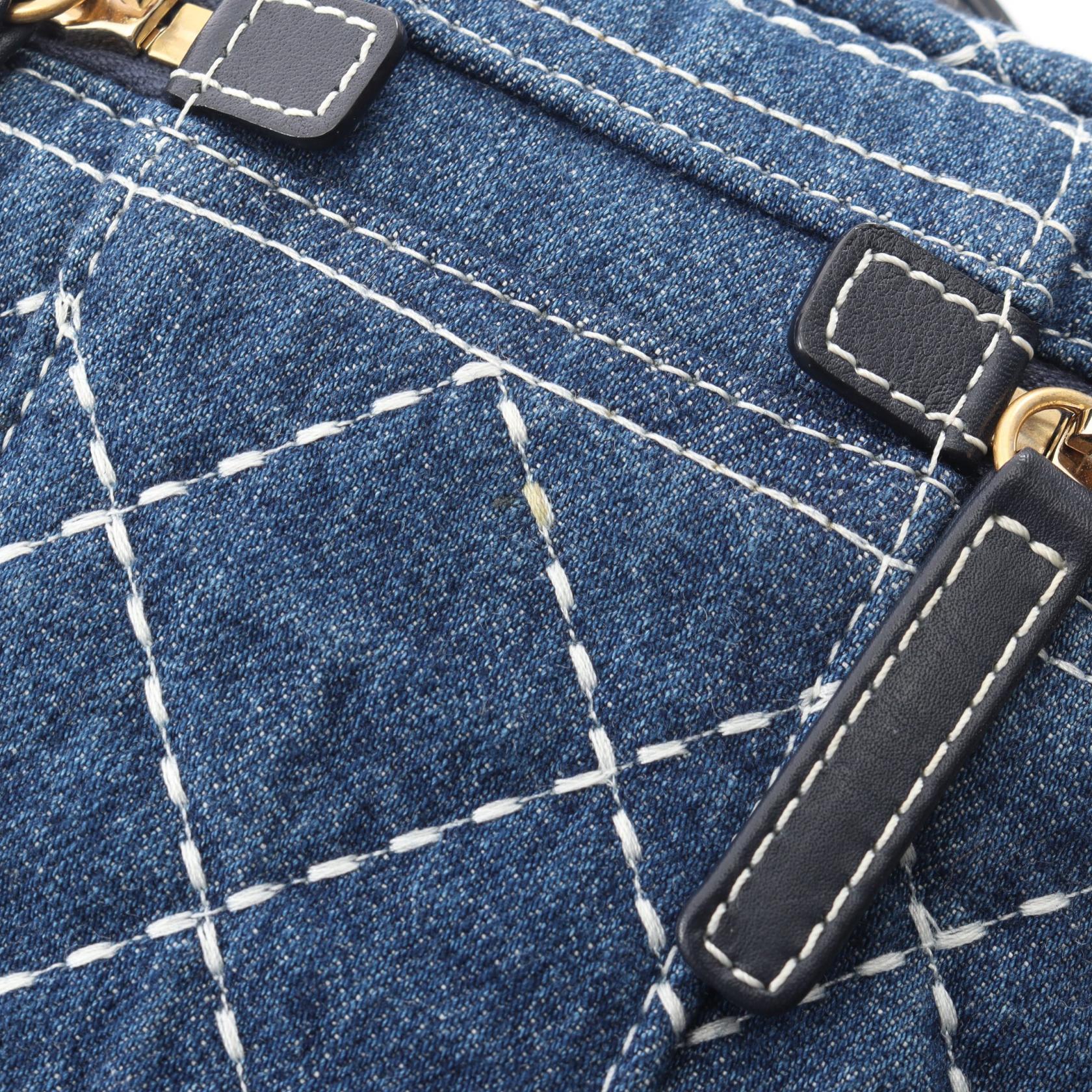 シャネル ココマーク デニムレザー2WAYショルダーバッグ