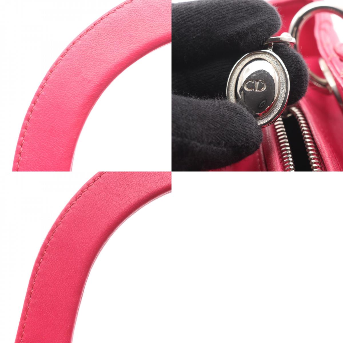 ディオール LADY DIOR レザー2wayハンドバッグ