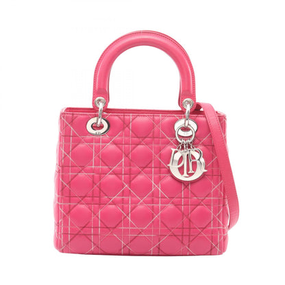 ディオール LADY DIOR レザー2wayハンドバッグ